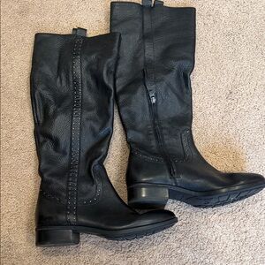Women’s Sam Edelman Black Leather Knee-High Boots size 8
